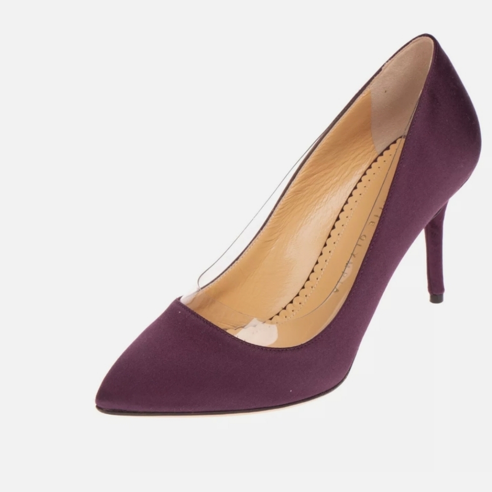 Charlotte Olympia Satin Court Pumps EU36